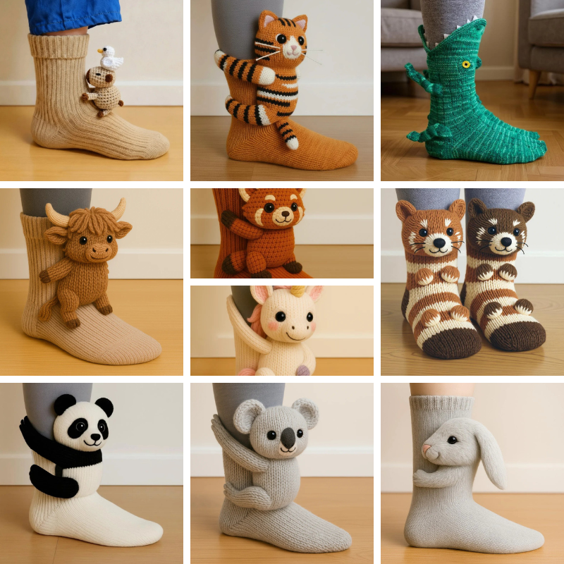 🔥HOT SALE🦥3D Animal Socks🧦