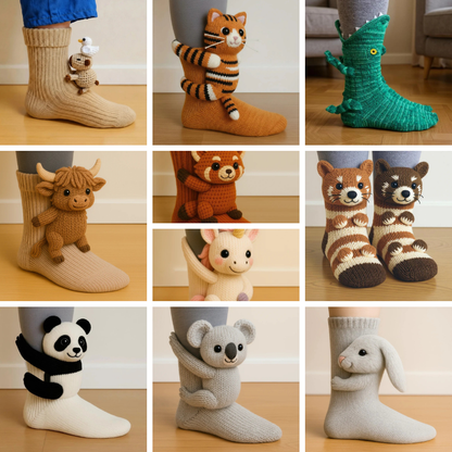 🔥HOT SALE🦥3D Animal Socks🧦