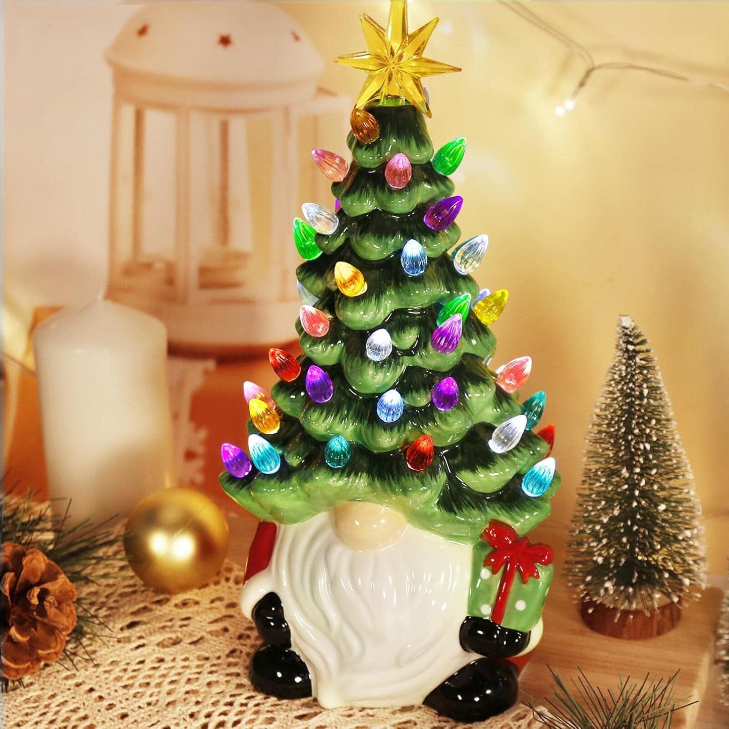 🎄50% off🔥DIY Lighted  Christmas Gnome Tree