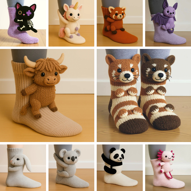 🔥HOT SALE🦥3D Animal Socks🧦