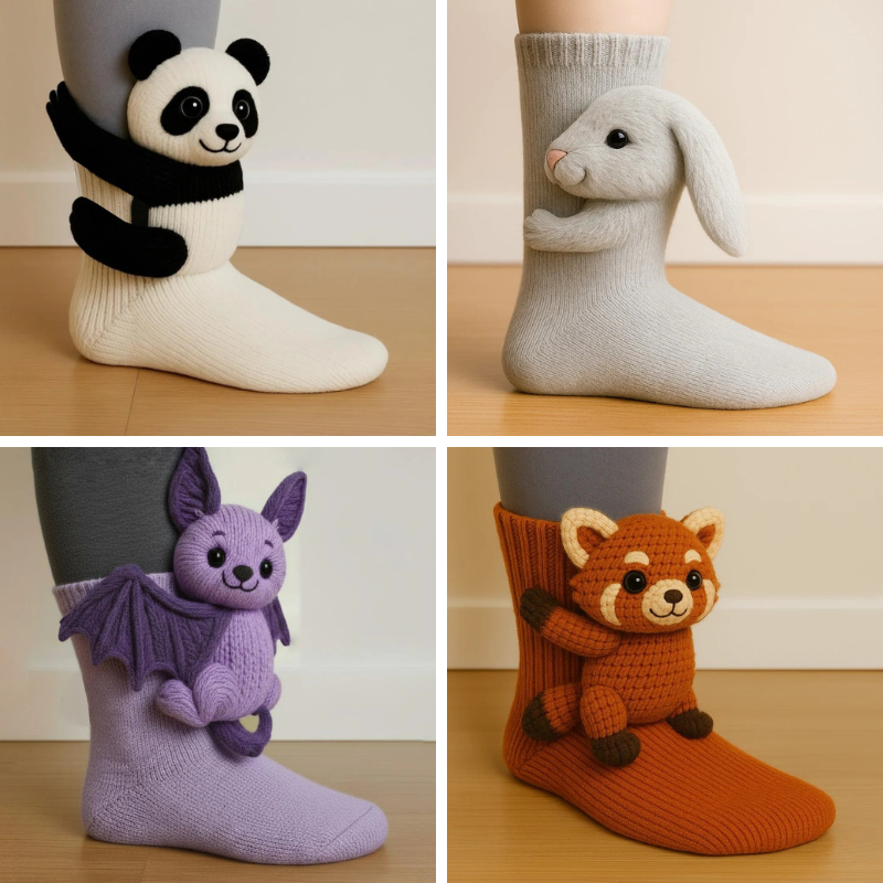 Panda+Bunny+Bat+Raccoon