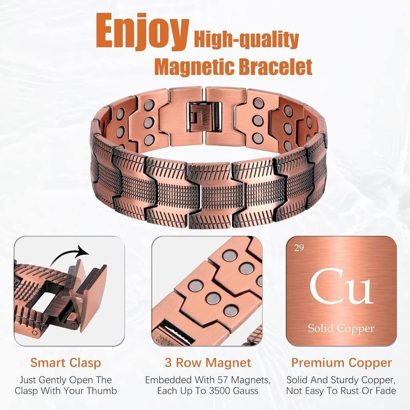 Copper magnetic bracele